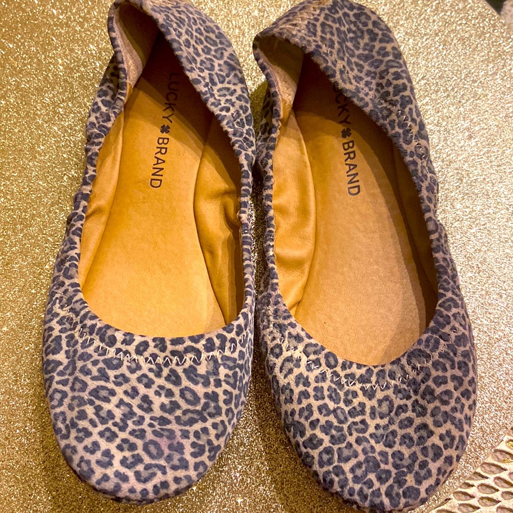 Animal print flats